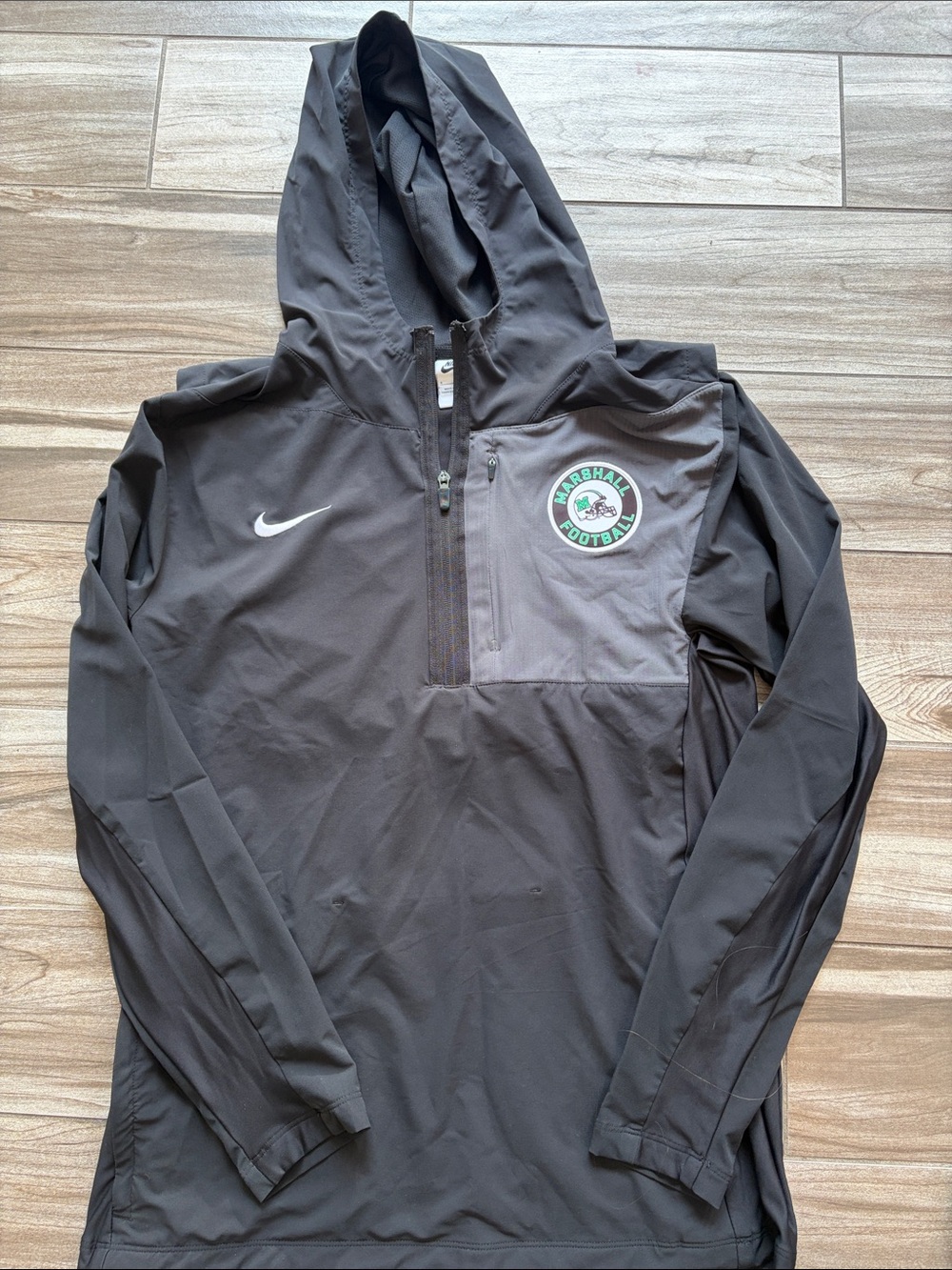 Marshall Football Nike Lightweight Quarterzip